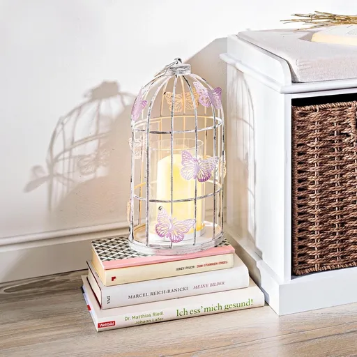 LED lucerna Ptačí klec