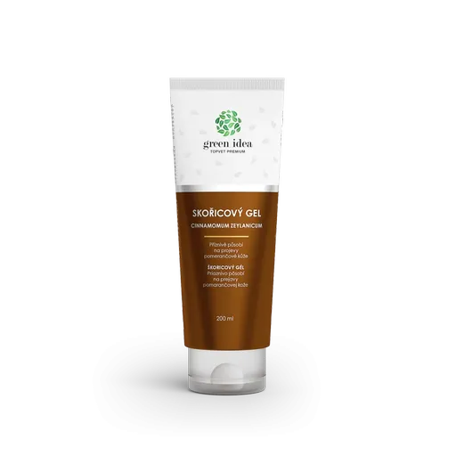 Skořicový masážní gel v tubě 200 ml - Green idea