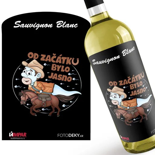 Víno Koňařská spermie – muž (Druh Vína: Bílé víno)