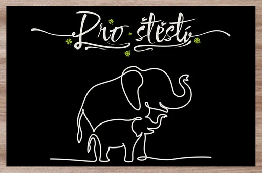 Prostírání Sloni pro štěstí