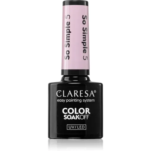 Claresa SoakOff UV/LED Color So Simple gelový lak na nehty odstín 5 5 g