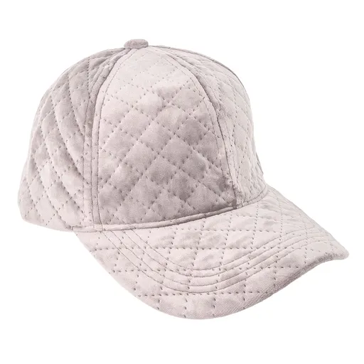 Růžová sametová kšiltovka - 57 cm JZCAP0004P