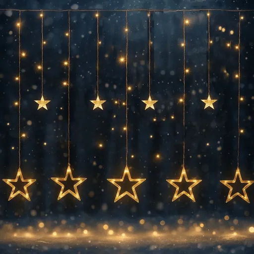 VOLTRONIC® 59573 Vánoční dekorace - svítící hvězdy - 150 LED teple bílá