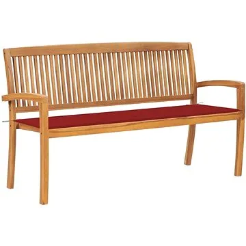 SHUMEE Stohovatelná lavice s poduškou 159 cm teak 3063312 (3063312)