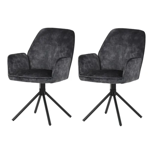 Sada jídelních židlí HC-511 BK4, 2 ks