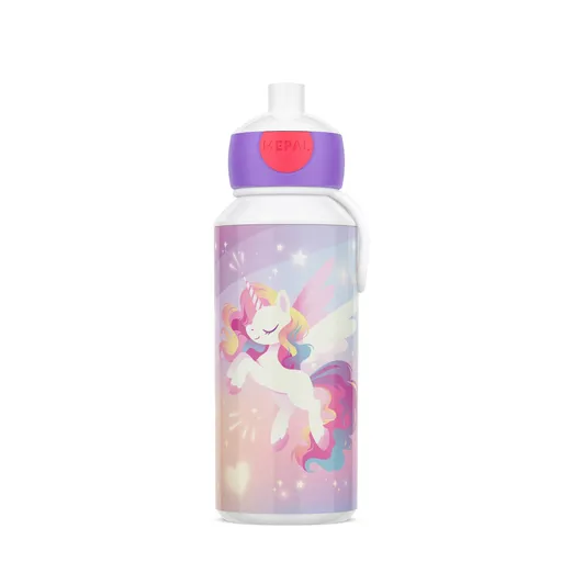 Dětská láhev na vodu s pítkem Campus, 400ml, Mepal, unicorn