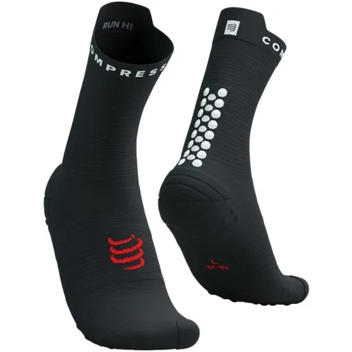 Compressport PRO RACING SOCKS V4.0 RUN HIGH Běžecké ponožky, černá, velikost