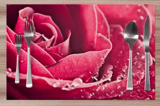 IMPAR Prostírání Orosená růže 42x28 cm