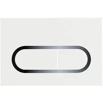 RAVAK WC tlačítko Chrome bílé (X01455)