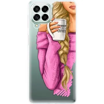 iSaprio My Coffe and Blond Girl pro Samsung Galaxy M53 5G (coffblon-TPU3-M53_5G)