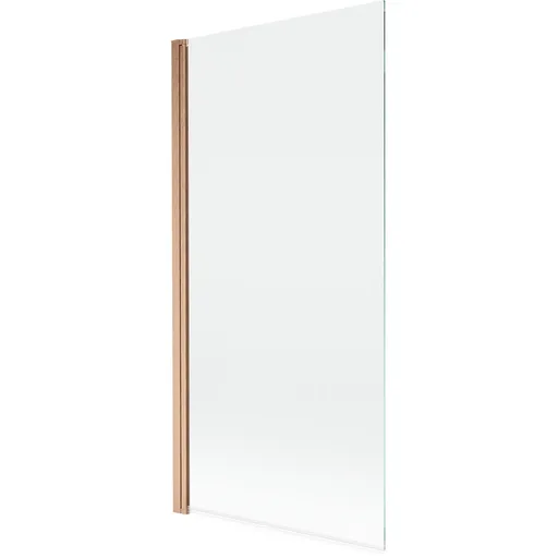 MEXEN MIST vanová zástěna 90x150 cm 6mm 1-s, měď kartáčovaná, čirá 8A9-090-001-65-00