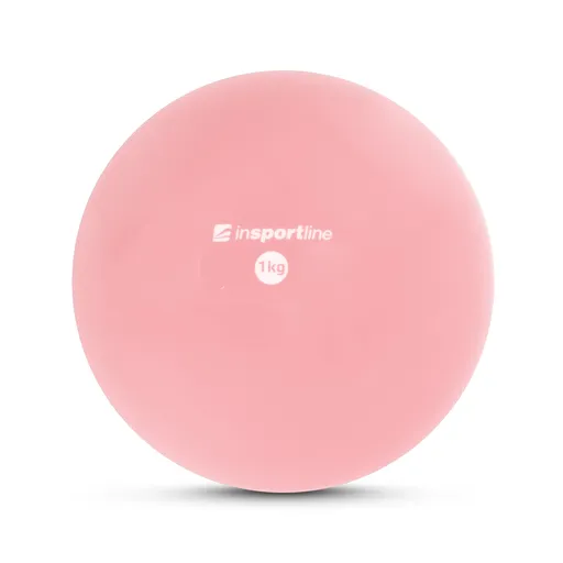 Jóga míč inSPORTline Yoga Ball 1 kg růžová