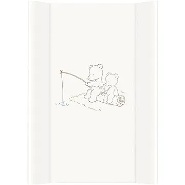 CEBA BABY Comfort přebalovací podložka s pevnou deskou 50 × 70 cm, Papa Bear bílá (5907672335421)