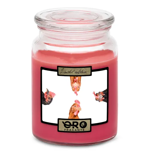 Svíčka Slepice (Vůně svíčky: Višně v čokoládě)