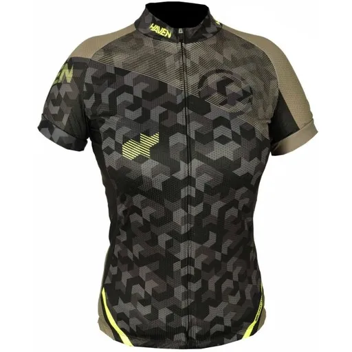 HAVEN SINGLETRAIL W Dámský cyklistický dres, černá, velikost