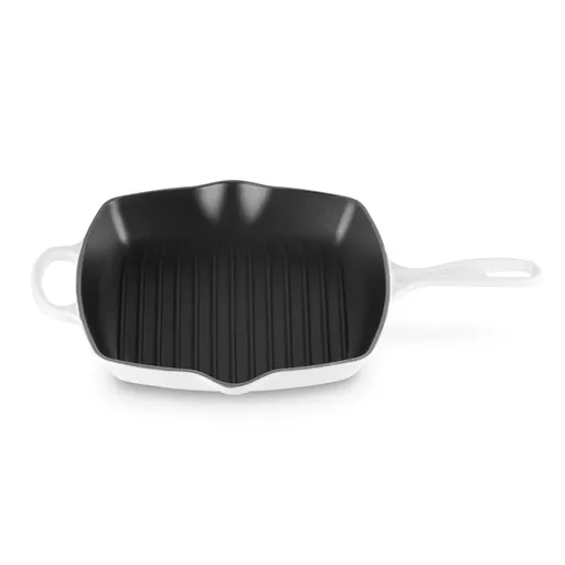 Grilovací pánev SIGNATURE 26 cm, WHITE, litina, Le Creuset