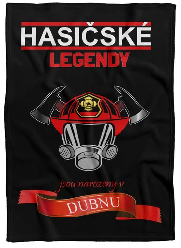 Deka Hasičské legendy - měsíc (Měsíc: 04 - Duben, Podšití beránkem: NE)