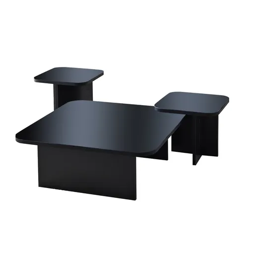 Sada konferenčních stolků Jazz - Black, Fume