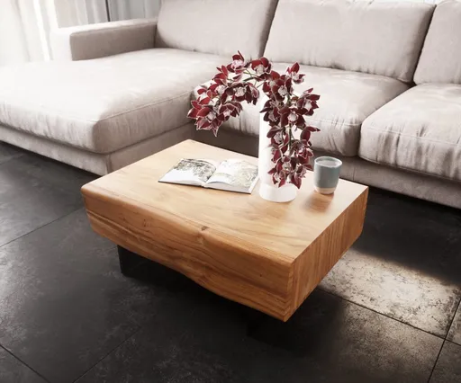 Konferenční stolek New Live-Edge 80x60 cm Akácie přírodní 2