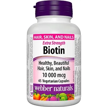 Webber Naturals Biotin 10 000 mcg 45 cps (12007)