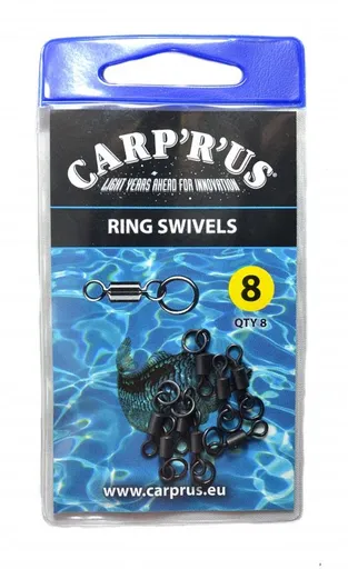 Carp ´R´ Us Obratlíky s koužkem Ring Swivel vel.8 8ks,Carp ´R´ Us Obratlíky s koužkem Ring Swivel vel.8 8ks