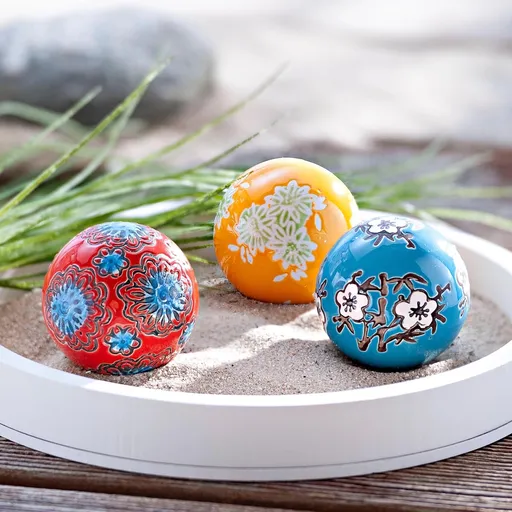 Plovoucí keramické koule Flora, sada 3 ks