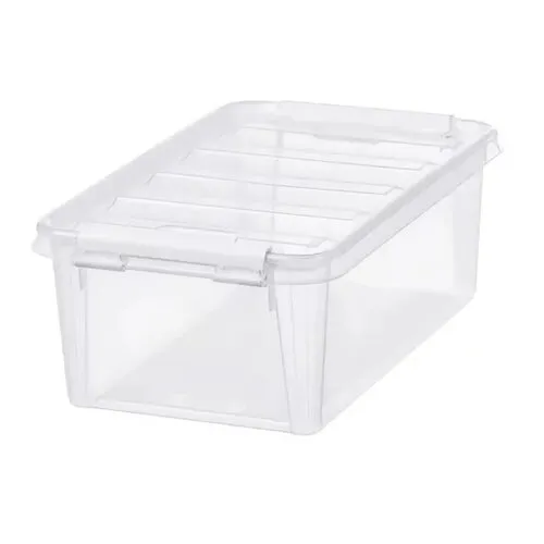 SmartStore Úložný box s bílými klipy Classic, 3,6 l, 3,6 l