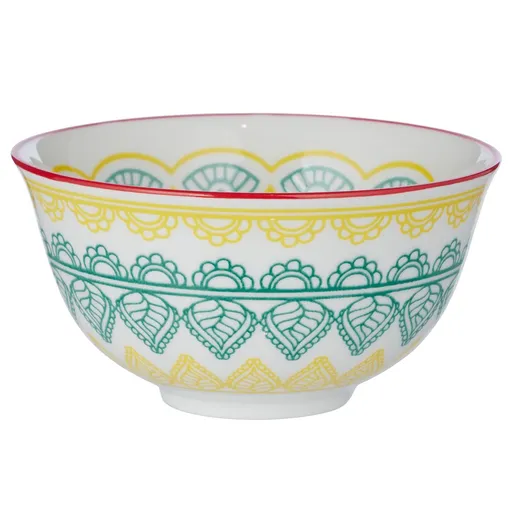 ORNAMENTS Miska 240 ml - žlutá/zelená