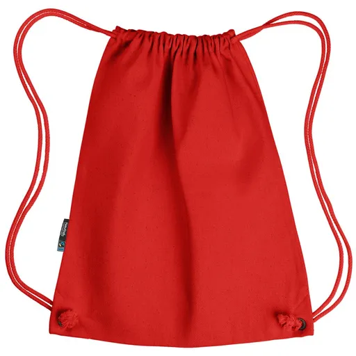 Neutral Stahovací batoh Gym z organické Fairtrade bavlny - Červená