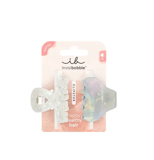 Invisibobble Skřipec do vlasů Clipstar Pearly Frost M 2 ks