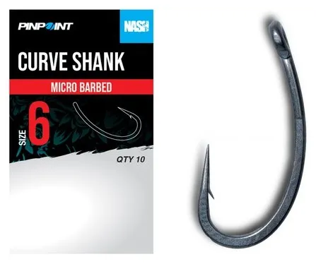 Nash háčky curve shank micro barbed 10 ks - velikost 2