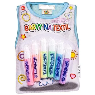 SMT Creatoys Barvy na textil perleťové 6ks (4895007215078)