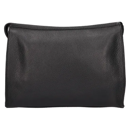 Dámská kožená crossbody kabelka Italia Gisell - černá