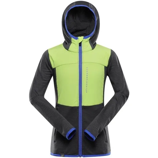 ALPINE PRO ZOLLO Dětská ultralehká funkční mikina, černá, velikost 164-170