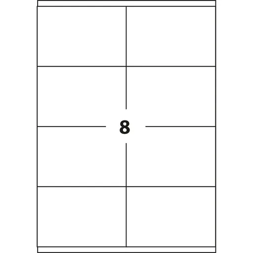 Samolepicí etikety 105 x 74 mm, 8 etiket, A4, 100 listů