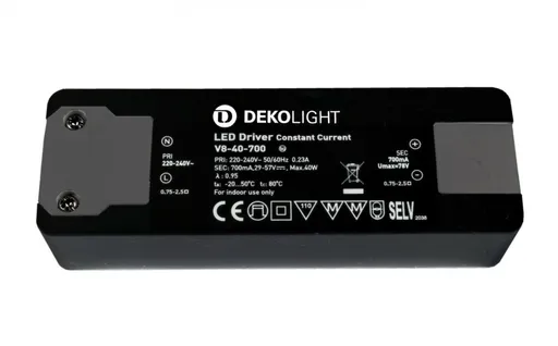 Light Impressions Deko-Light LED-napájení BASIC, CC, V8-40-700mA/40W konstantní proud 700 mA IP20 29-57V DC 20,30-40,00 W 862199