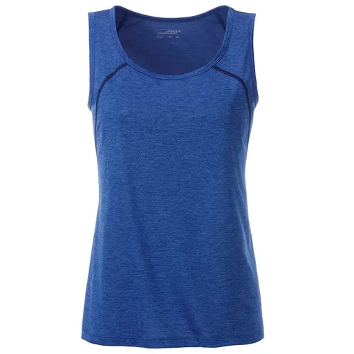James & Nicholson (Daiber) Dámské funkční tílko JN493 - Modrý melír / tmavě modrá | L