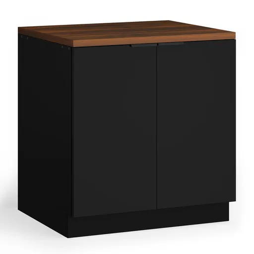 Blumfeldt WoodVista spodní skříňka dřezu, Robustní, Soft-Close závěsy, Hliníkové rukojeti