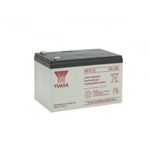 Fukawa YUASA NP12-12 (12V; 12Ah; faston F2-6,3mm; životnost 5let)