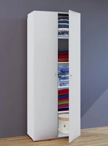 VCM Víceúčelová skříň Vandol l s dvířky, bílá