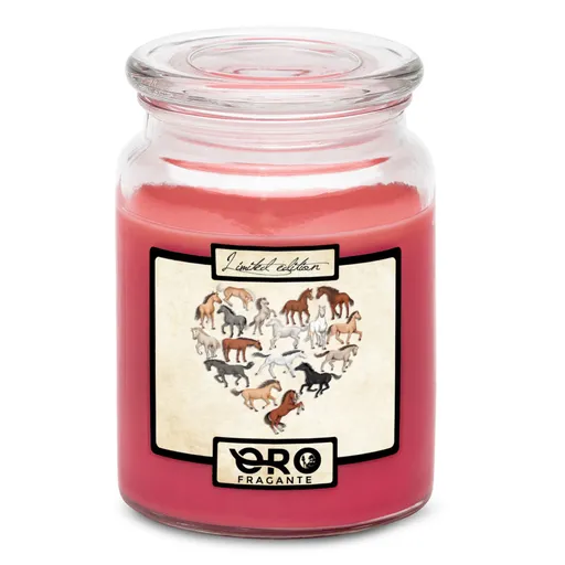 Svíčka Horse heart (Vůně svíčky: Višně v čokoládě)