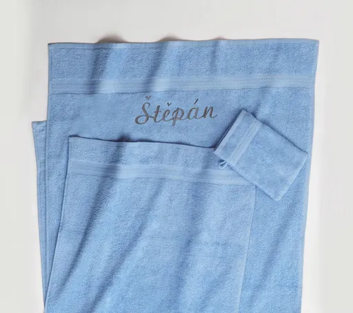 Froté ručník s výšivkou