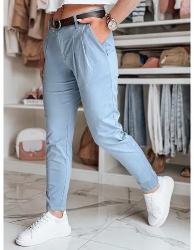 Dámské chino kalhoty s páskem MODELA modré