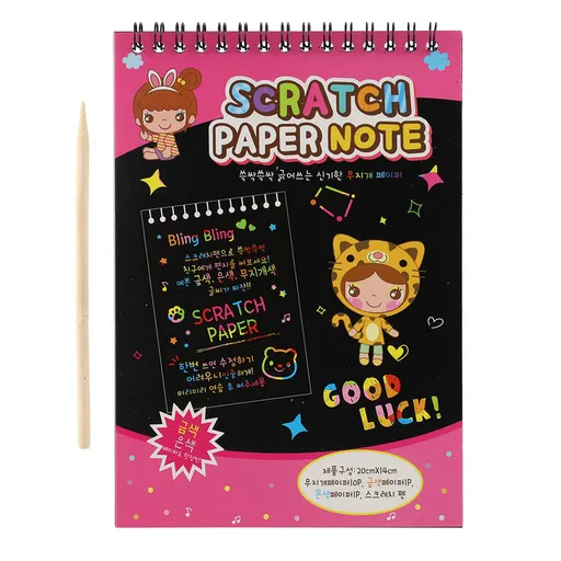 Vyškrabovací notes barevný 10 listů