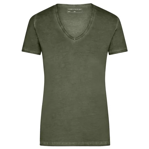 James & Nicholson (Daiber) Dámské tričko Gipsy JN975 - Olivová | L