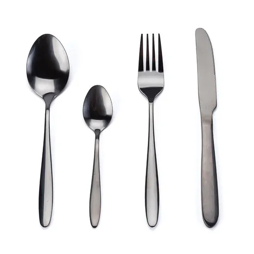Sada nerezových příborů BLACK 24 ks