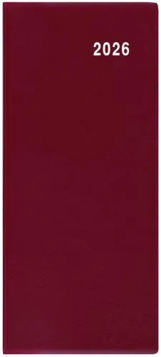 Diář měsíční kapesní Božka PVC bordo
