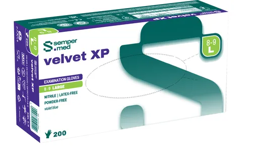 Sempermed Velvet XP vel. L vyšetřovací rukavice nepudrované 200 ks