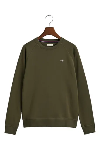 MIKINA GANT SHIELD C-NECK JUNIPER GREEN