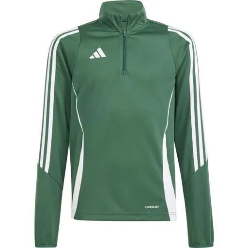 adidas TIRO24 TRAINING TOP Dětská sportovní mikina, zelená, velikost